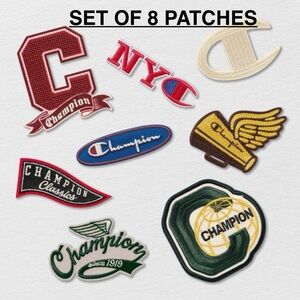 Champion Set of 8 Patches